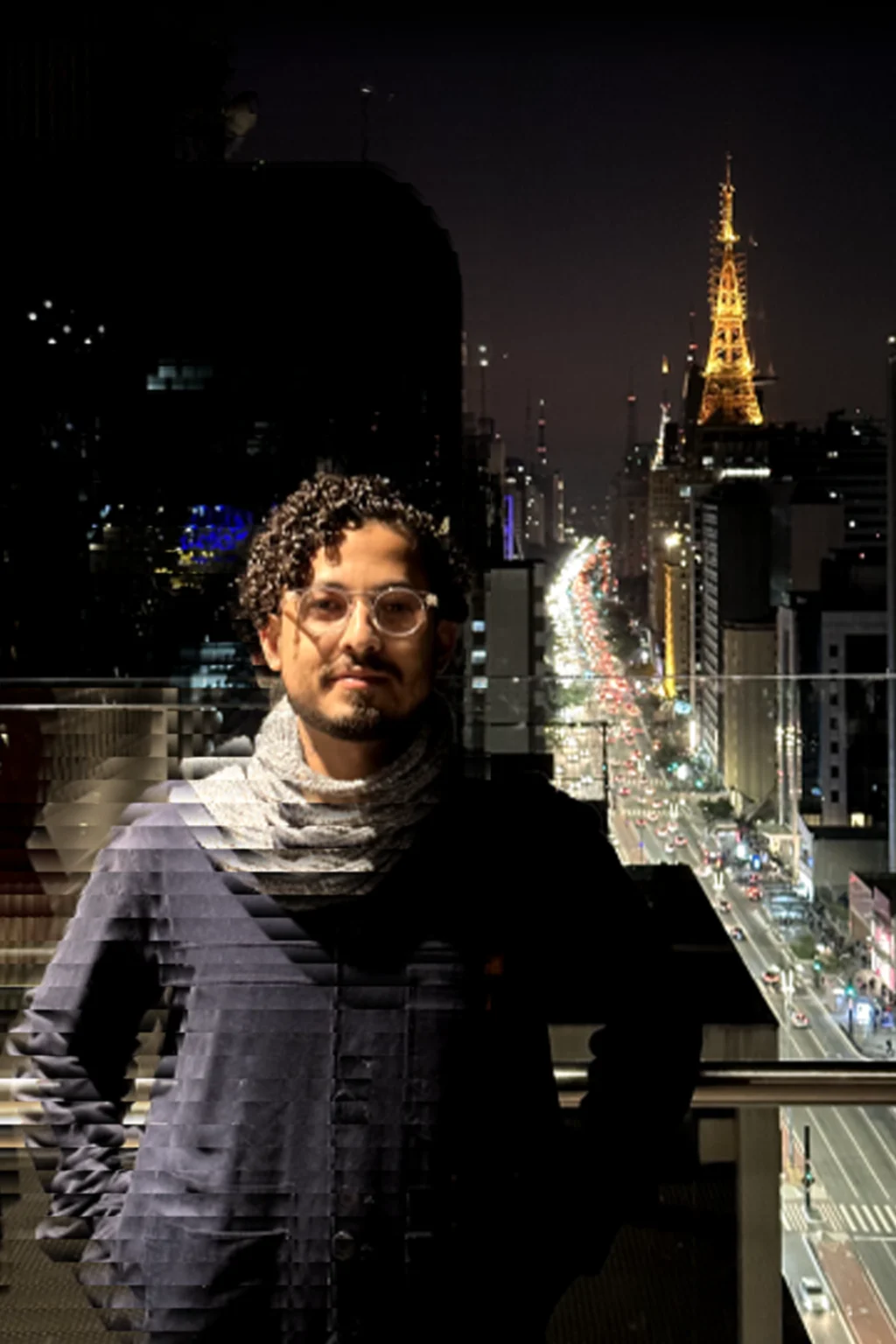 Bruno da Silva no Mirante do Sesc Paulista, na Avenida Paulista, São Paulo